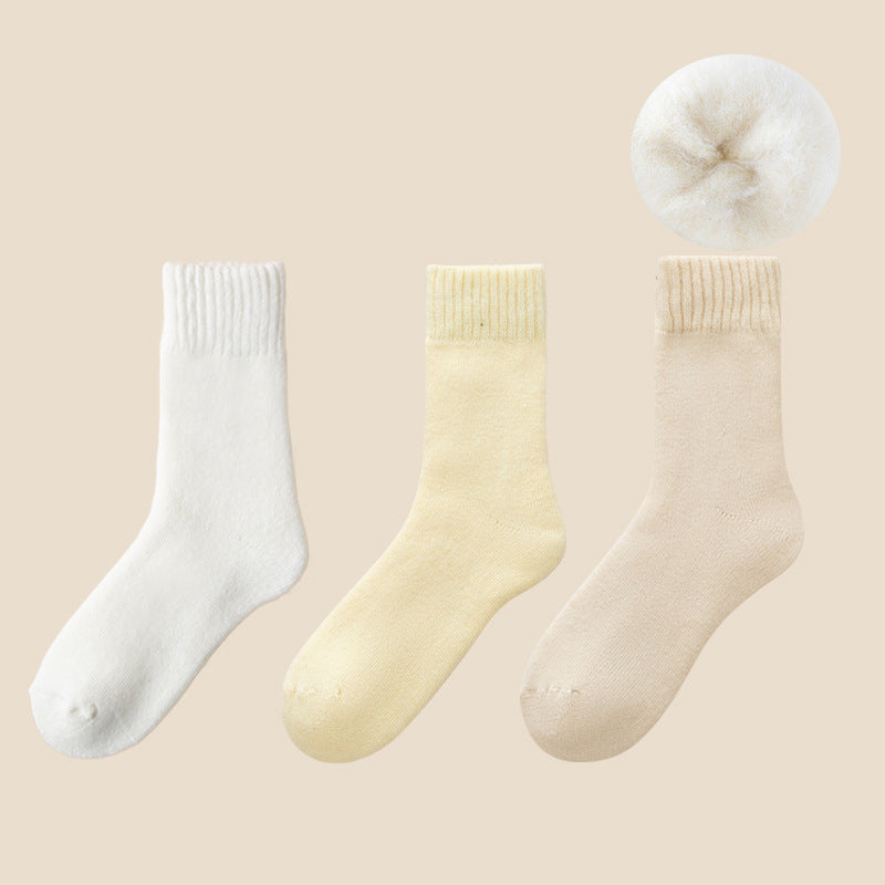 3-Pair Unisex Thermal Socks with Soft Fleece Lining