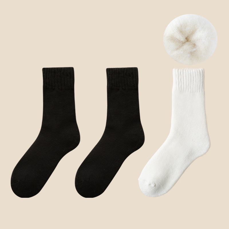 3-Pair Unisex Thermal Socks with Soft Fleece Lining