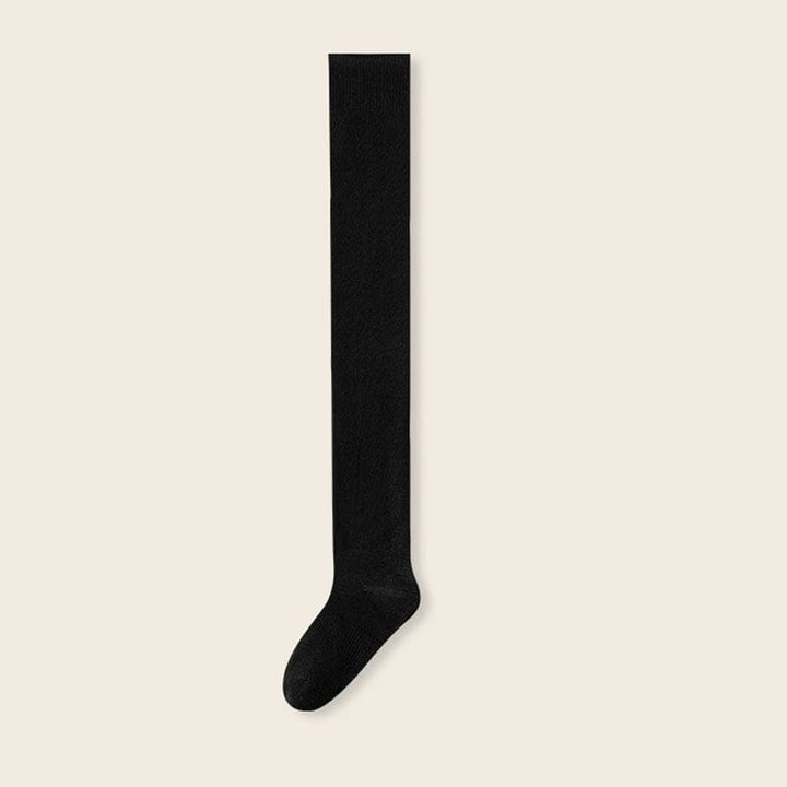 Thick Cotton Knee-High Socks for Warm, Breathable Comfort