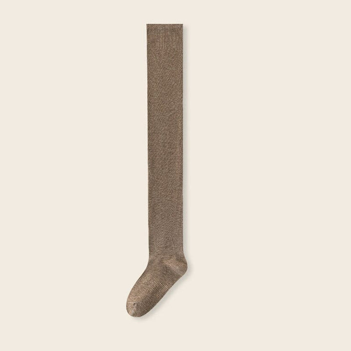 Thick Cotton Knee-High Socks for Warm, Breathable Comfort