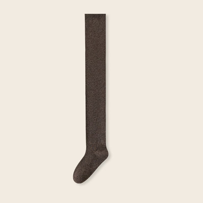 Thick Cotton Knee-High Socks for Warm, Breathable Comfort