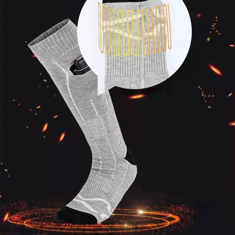 Plushley™ Rechargeable Heated Socks with 8-Hour Warmth and 3 Settings