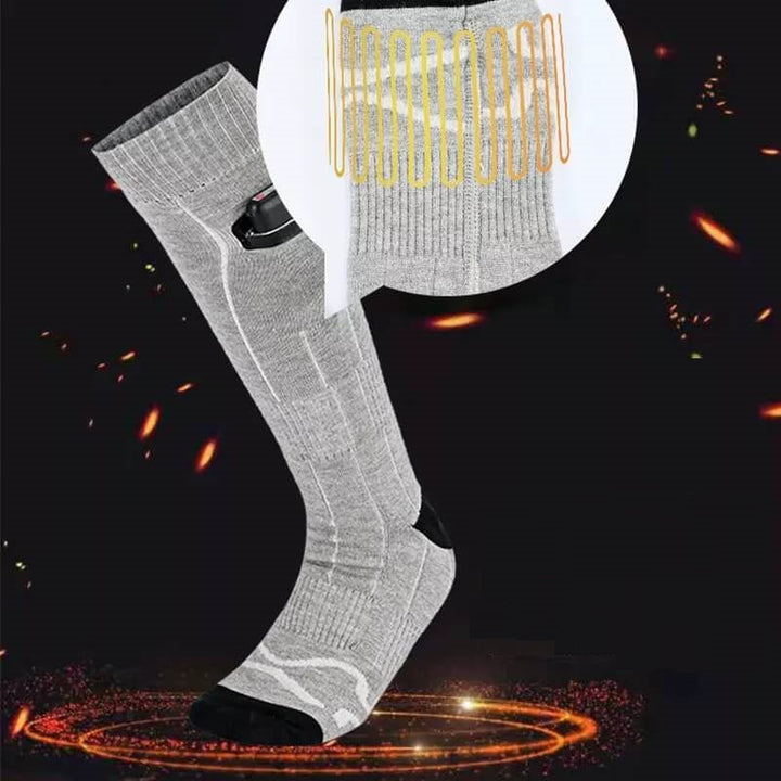 Plushley™ Rechargeable Heated Socks with 8-Hour Warmth and 3 Settings
