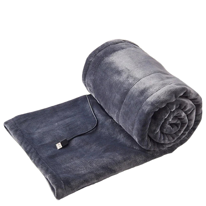 Plushley™ USB Heated Fleece Blanket with 3 Heat Settings