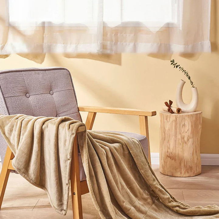 Plushley™ USB Heated Fleece Blanket with 3 Heat Settings