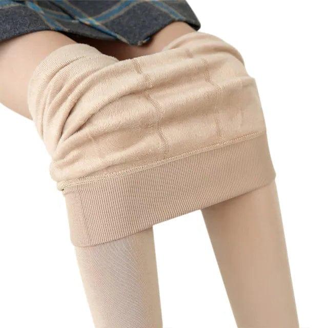 High-Waisted Fleece Lined Leggings for Cold Weather