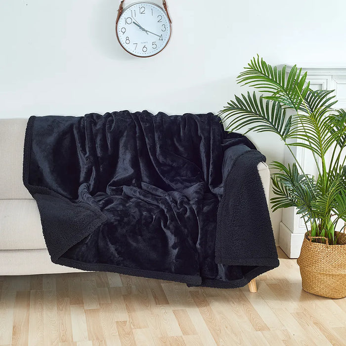 Plushley™ Waterproof Plush Blanket and Reversible Furniture Protector