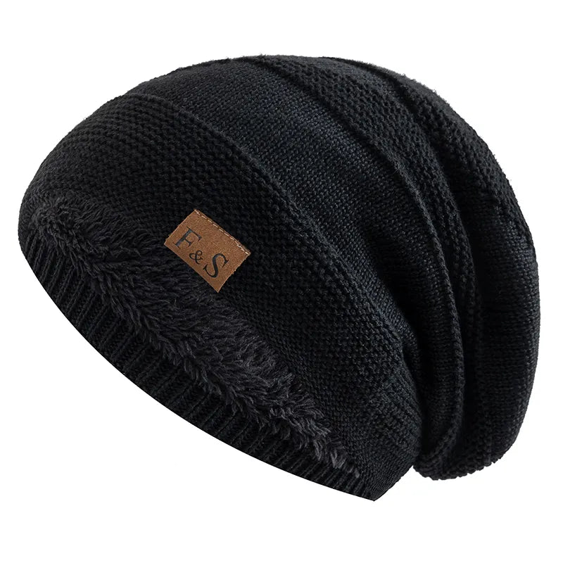 Soft Knit Winter Beanie with Warm Fleece Lining