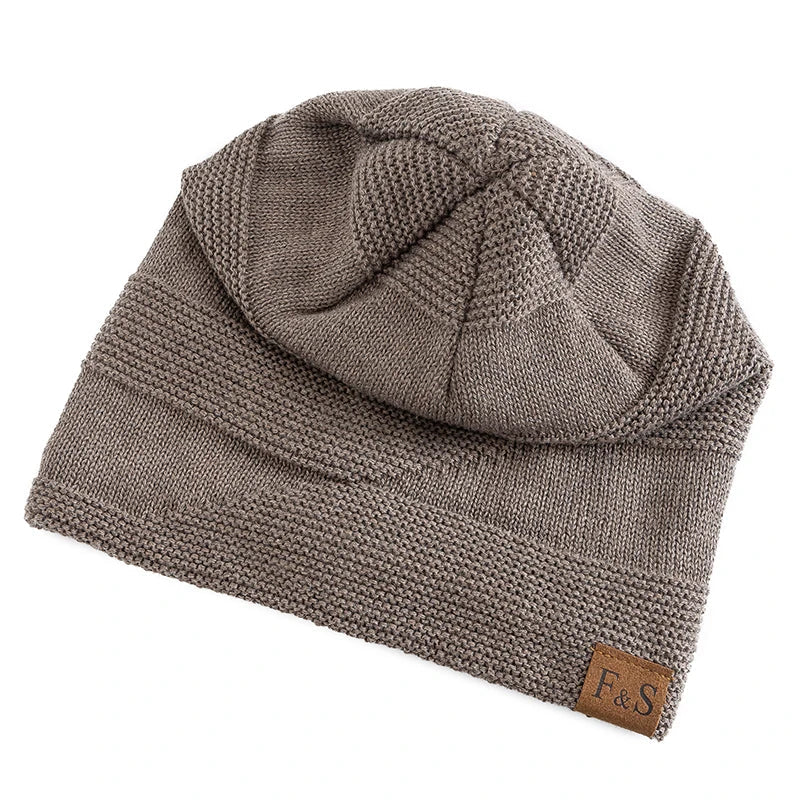 Soft Knit Winter Beanie with Warm Fleece Lining