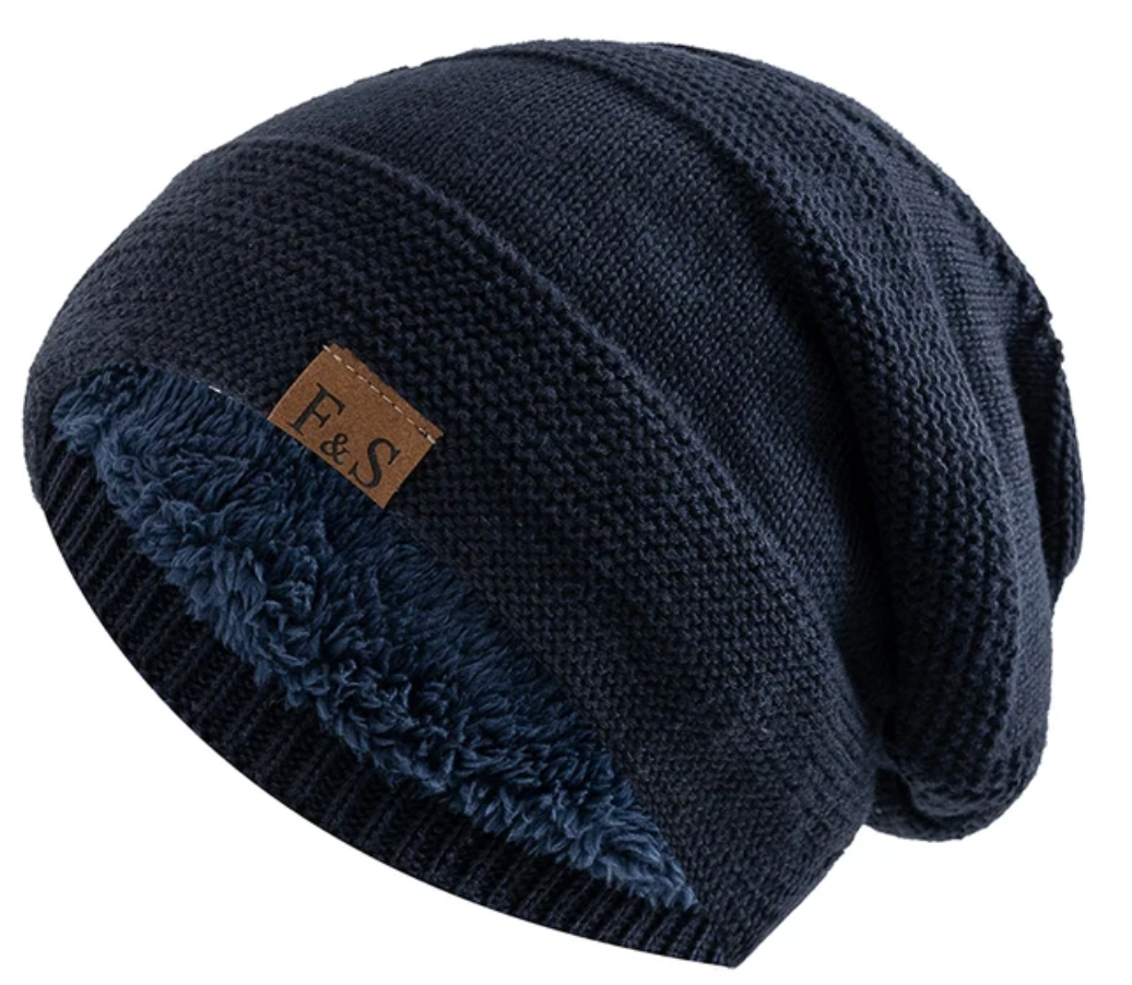 Soft Knit Winter Beanie with Warm Fleece Lining