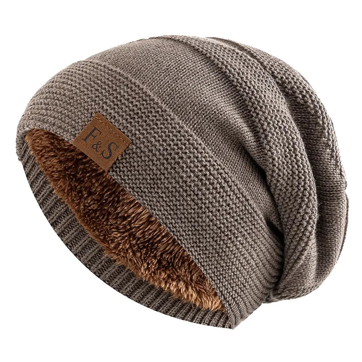 Soft Knit Winter Beanie with Warm Fleece Lining