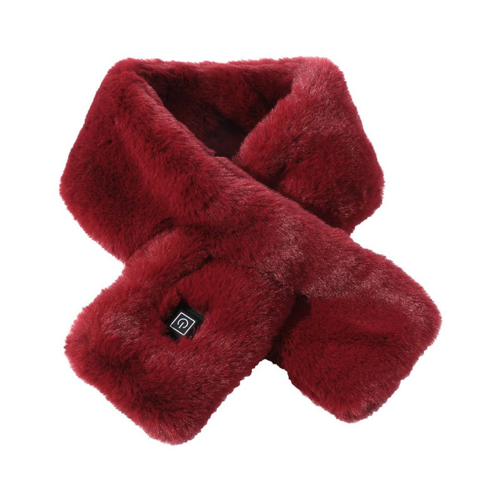 Plushley™ Heated Faux Fur Neck Wrap with 3 Heat Settings