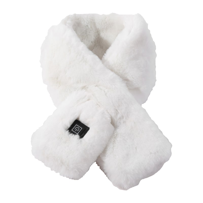 Plushley™ Heated Faux Fur Neck Wrap with 3 Heat Settings