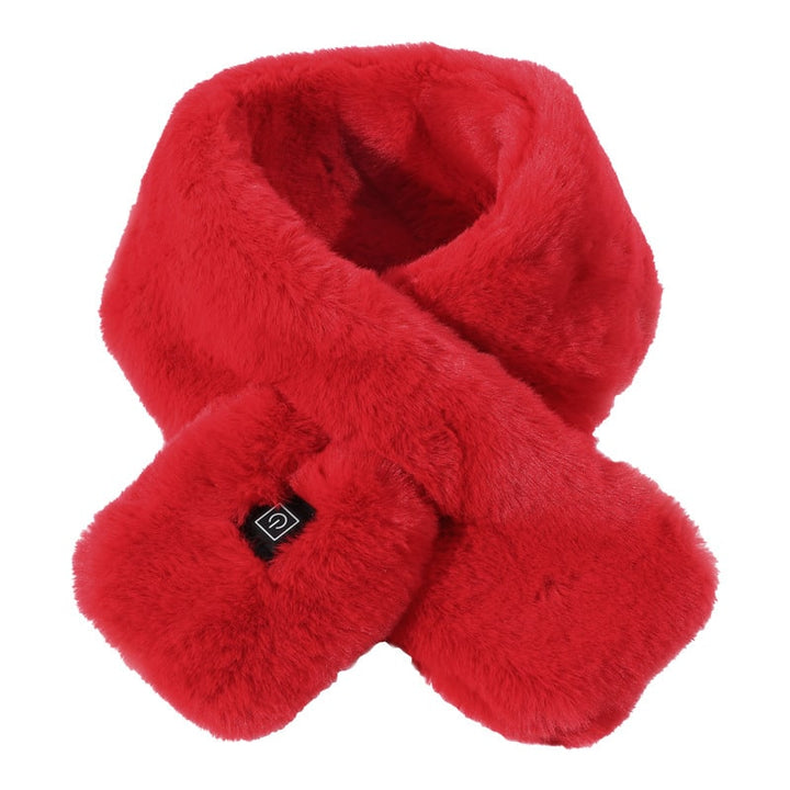 Plushley™ Heated Faux Fur Neck Wrap with 3 Heat Settings