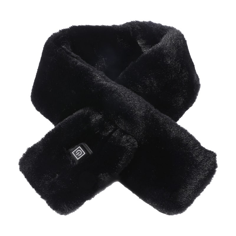 Plushley™ Heated Faux Fur Neck Wrap with 3 Heat Settings