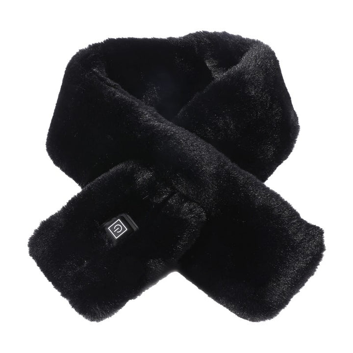Plushley™ Heated Faux Fur Neck Wrap with 3 Heat Settings